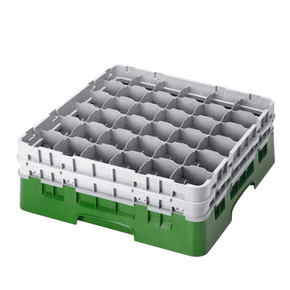 Kosz na szkło max. śr. szkl. 72 mm zielony | CAMBRO, CM-36S318119