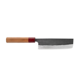 Nóż Nakiri dł. 16,5 cm z laminowaną górą rączki | KASUMI, BLACK HAMMER