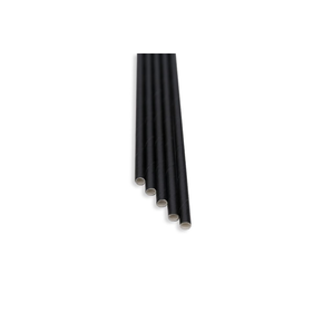 Rurki, słomki czarne 8x140 mm (op. 100 szt) | BAREQ, FF-1408K