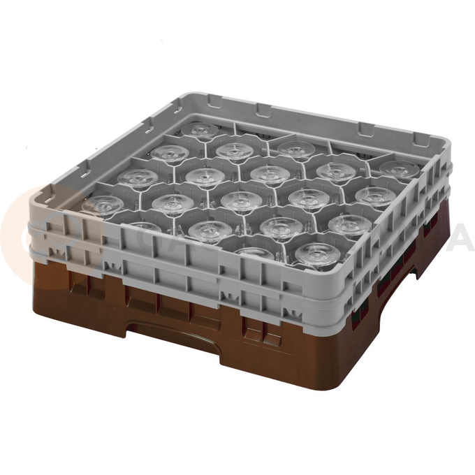 Kosz na szkło max. śr. szkl. 98 mm brązowy | CAMBRO, CM-20S434167