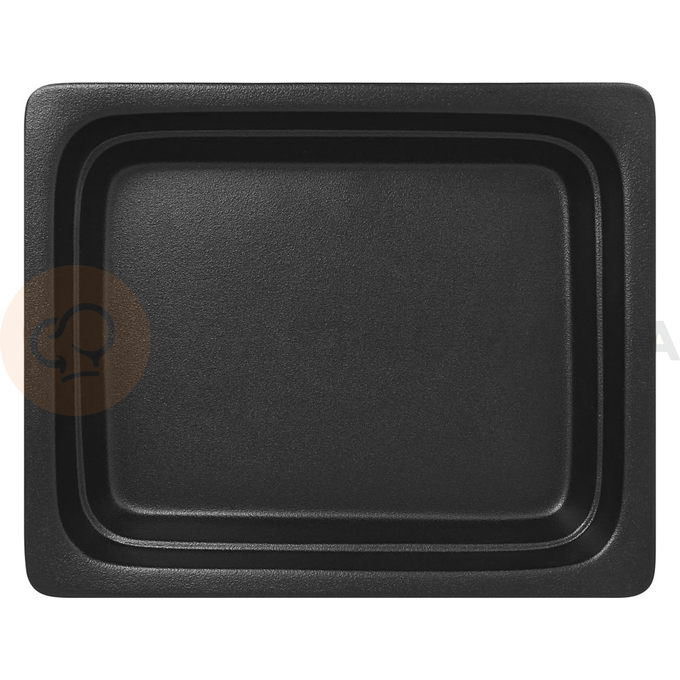 Pojemnik GN 1/1 wys 2,2 cm z porcelany czarny mat | RAK, Neofusion