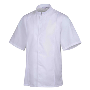 Bluza kucharska biała, krótki rękaw rozm. XL | ROBUR, Siaka