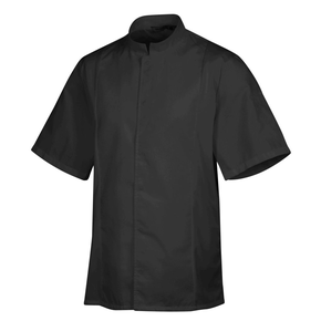 Bluza kucharska czarna, krótki rękaw rozm. M | ROBUR, Siaka