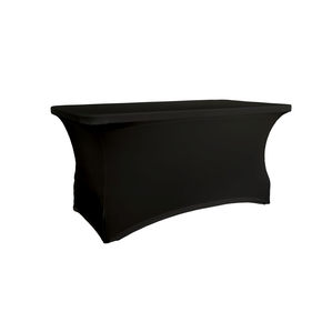 Stół cateringowy prostokątny dł. 152,4 cm z czarnym pokrowcem | VERLO, V-STP150PC
