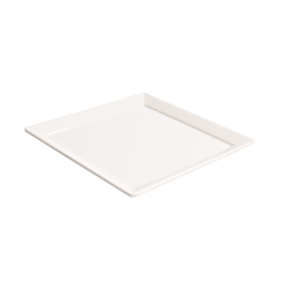 Talerzyk kwadratowy z melaminy 10x10 cm biały | VERLO, V-6013