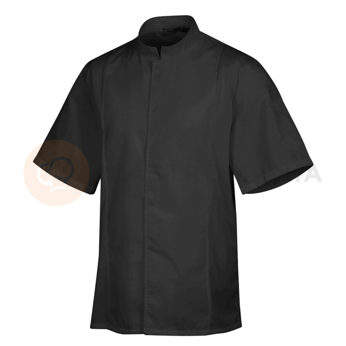 Bluza kucharska czarna, krótki rękaw rozm. M | ROBUR, Siaka