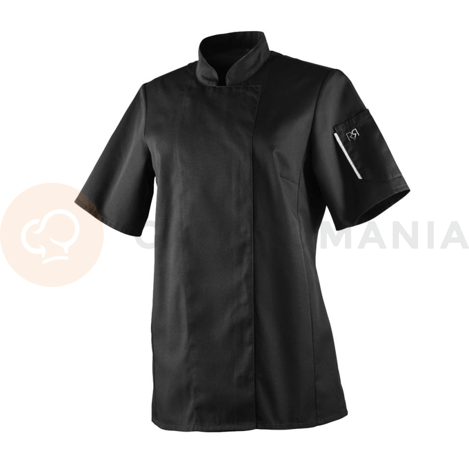 Bluza kucharska czarna, krótki rękaw, rozm. M | ROBUR, Unera