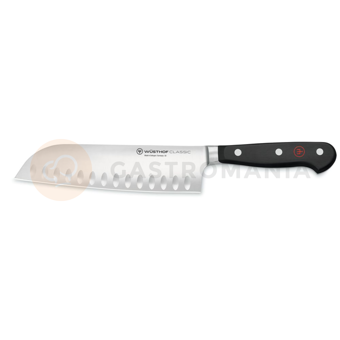 Nóż santoku z wgłębieniami na ostrzu dł. 17 cm | WUSTHOF, Classic