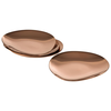 Talerz do serwowania 90x90x10 mm, miedziany | APS, Pebble