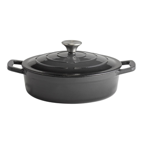Garnek do pieczenia z pokrywką 2,5 l, czarny  | APS, 5 Stars