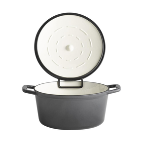 Garnek kuchenny z pokrywką 4 l, czarny  | APS, 5 Stars