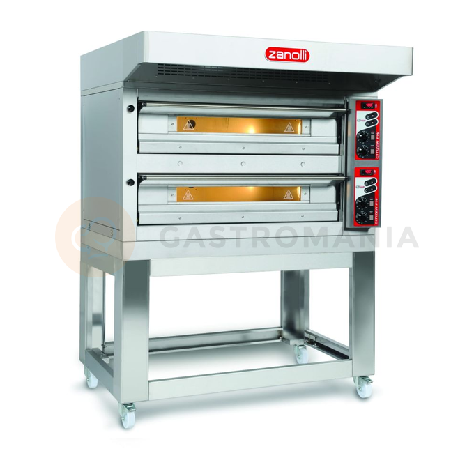 Elektryczny modułowy piec do pizzy, 2 komorowy, 12x33 cm | ZANOLLI, CITIZEN E 6+6 / MC