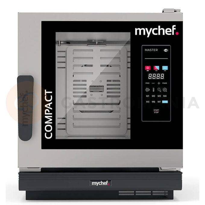 Piec konwekcyjno-parowy elektryczny, automatyczny system myjący, 6xGN1/1, 7,3 kW, 400 V | MYCHEF, Cook MASTER Compact 061E