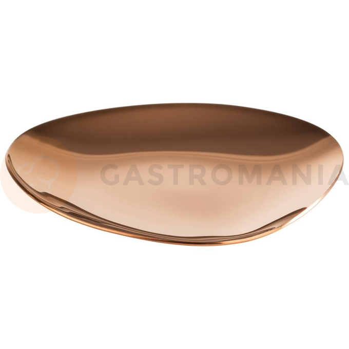 Talerz do serwowania 90x90x10 mm, miedziany | APS, Pebble