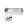 Pojemnik nierdzewny GN 1/1 65 mm  | HENDI, Kitchen Line