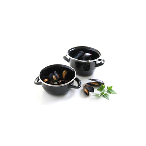 Garnek do zup i sosów z pokrywką niską, średnica: 12 cm, 0,8 l | HENDI, 625705