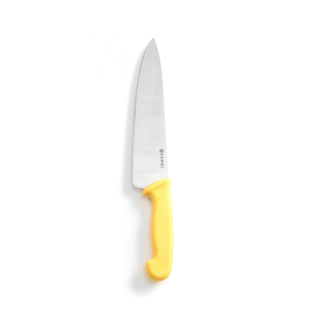 Nóż kucharski HACCP 24 cm, żółty | HENDI, 842737