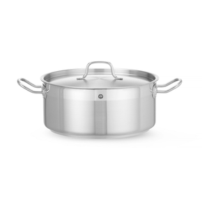 Garnek niski z pokrywką o średnicy 28 cm, 7,5 l | HENDI, Profi Line