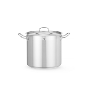 Garnek wysoki z pokrywką o średnicy 24 cm, 10 l | HENDI, Profi Line