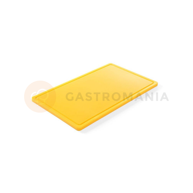 Deska kuchenna do krojenia, z tworzywa HACCP GN 1/1, żółta | HENDI, 826058