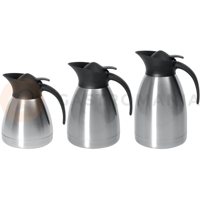 Termos stalowy do kawy z przyciskiem 1,5 l | HENDI, 446607