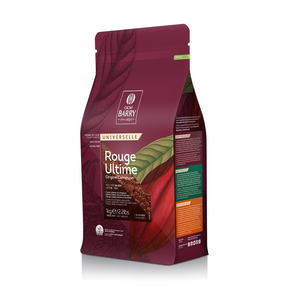 Kakao wysoko alkalizowane Rouge Ultime 22-24% tłuszczu, 1 kg torba | CACAO BARRY, DCP-20RULTI-E0-89B