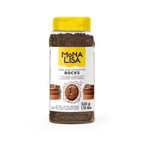 Kawałki ciemnej czekolady do dekoracji 2 do 4 mm Mini ChocRocks Dark, 0,6 kg torba | MONA LISA, CHD-GL-24X5-E0-999
