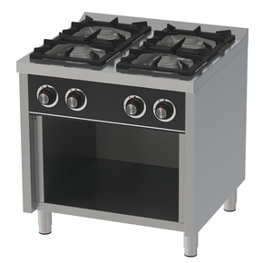 Kuchnia gazowa z szafką, 4-palnikowa, 30,6 kW, Linia 750 | RESTO QUALITY, RQ4F750E