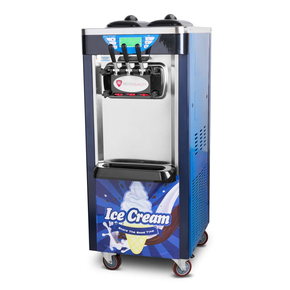 Maszyna do lodów włoskich, automat do lodów soft, 2 smaki + mix, nocne chłodzenie, niebieska, 2x6 l | RESTO QUALITY, RQ208C B