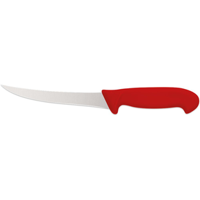 Nóż do oddzielania kości, zagięty, HACCP, czerwony, 150 mm | STALGAST, 283157