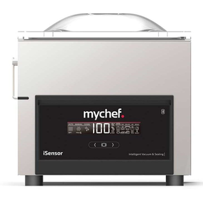 Pakowarka próżniowa komorowa, nastawna, listwa 315 mm, pompa BUSCH 8 m3/h, 0,96 kW, 388x546x389 mm, przyłącze gazu obojętnego | MYCHEF, iSENSOR S, TIS8B1G2