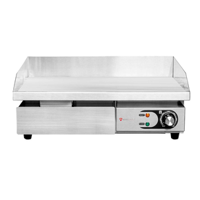 Płyta grillowa elektryczna, gładka, nastawna, 3 kW, 550x430x250 mm | RESTO QUALITY, RQEG818