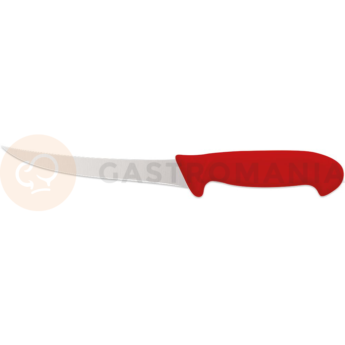 Nóż do oddzielania kości, zagięty, HACCP, czerwony, 150 mm | STALGAST, 283157