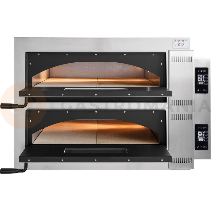 Piec do pizzy, 2x 4x36 cm, 400 V, 12 kW | GGF, F-Digital Line