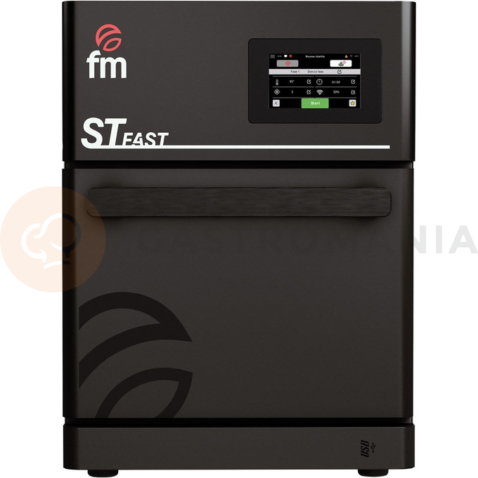 Piec konwekcyjno-mikrofalowy, czarny, 6 kW, 400 V | FM INDUSTRIAL, ST-Fast