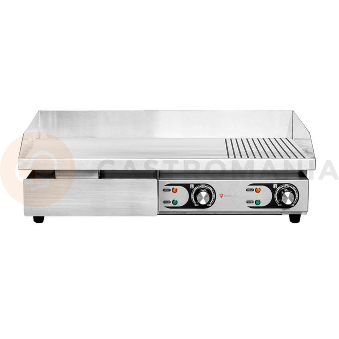 Płyta grillowa elektryczna, 2/3 gładka 1/3 ryflowana, nastawna, 4,4 kW, 730x470x250 mm | RESTO QUALITY, RQEG820 2