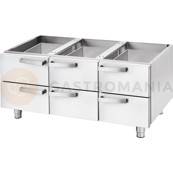 Podstawa neutralna 1200 z szufladami | STALGAST, Linia 700