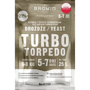 Drożdże gorzelnicze Turbo Torpedo 5-7 dni 21% 100 g | BROWIN, 403131