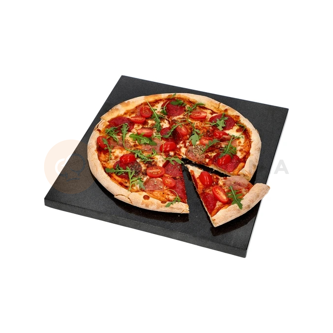 Kamień do pizzy granitowy prostokątny 37 x 35 cm | BROWIN, 312026
