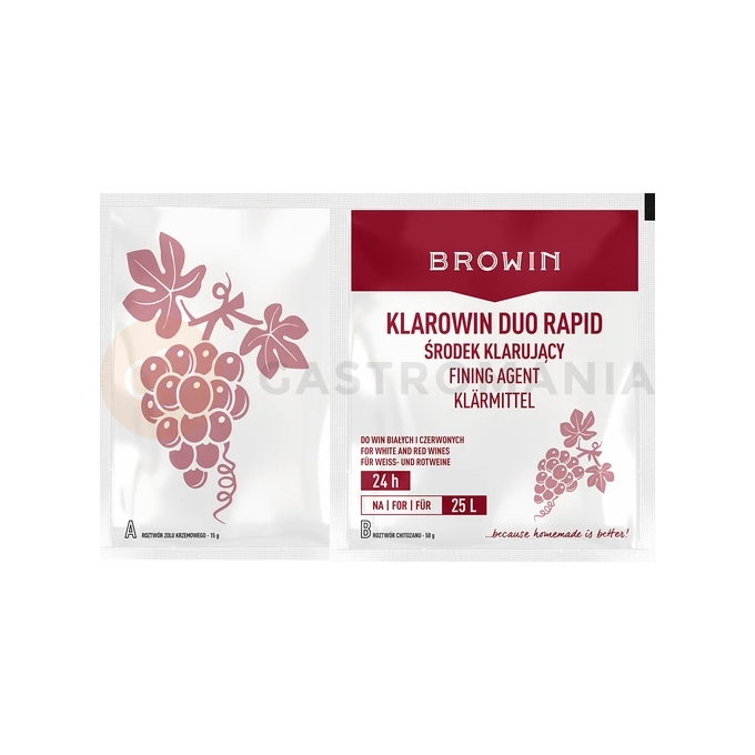 Klarowin Turbo 2 - środek klarujący, chitozan + kieselsol, 65 g | BROWIN, 401630