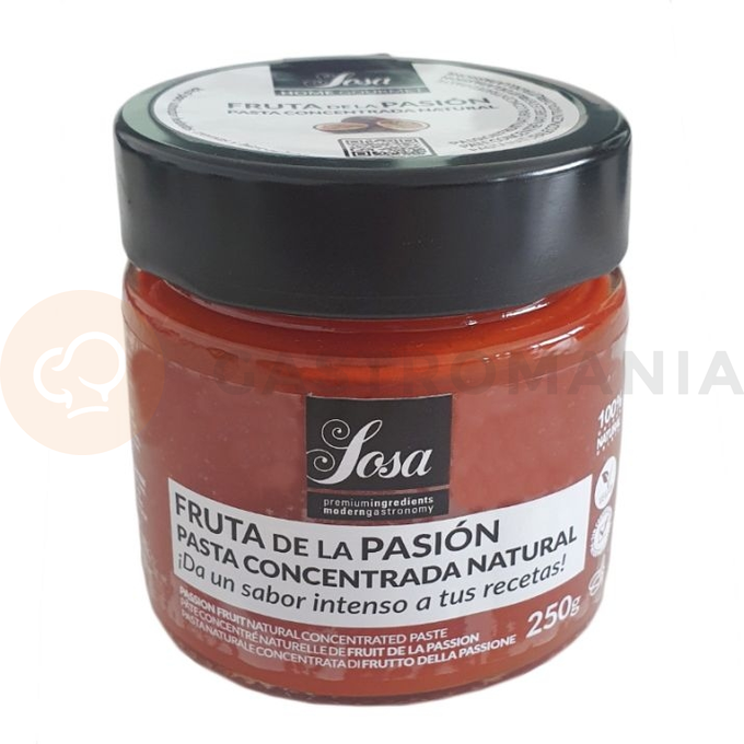 Pasta z marakui, skoncentrowana, naturalna 250 g | SOSA, 39246