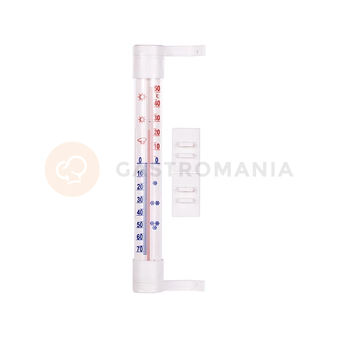Termometr zewnętrzny biały (-60st. C do +50st. C) 23 cm | BIOTERM, 020502