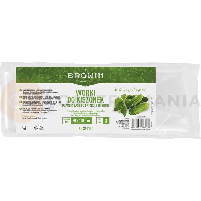 Worek do kiszonek - do beczki 130 l - 3 szt. | BROWIN, 361130