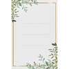 Etykiety samoprzylepne 60x90 mm na butelki, słoiki, prezenty wzór florystyczny - 20 szt. | BROWIN, 660038
