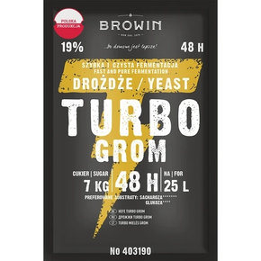 Drożdże gorzelnicze Turbo Grom 48 h, 150 g | BROWIN, 403190