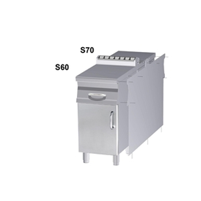 Maskownica boczna do wyspy grzewczej RM 600 + RM 700 - 130 cm | RM GASTRO, TMA-67SX