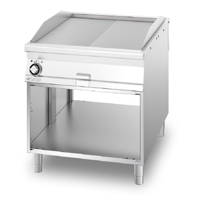 Płyta grillowa elektryczna, gładka chromowana, 800x550x900 mm | RM GASTRO, FTL-558ETS