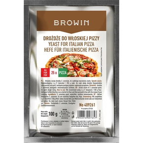 Suszone drożdże do pizzy włoskiej - 100 g | BROWIN, 409261