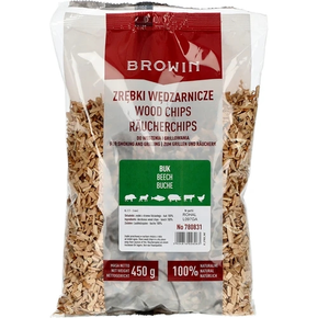 Zrębki do wędzenia/grillowania, buk, 450 g, kl. 2 | BROWIN, 780831