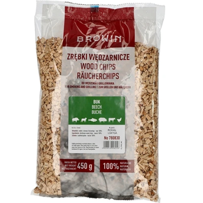 Zrębki do wędzenia/grillowania, buk, 450 g, kl. 8 | BROWIN, 780830